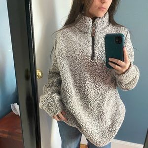 Fluffy Gray Pullover